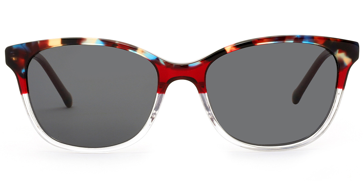 Pattern-Wine Red+Dark Grey Polarized