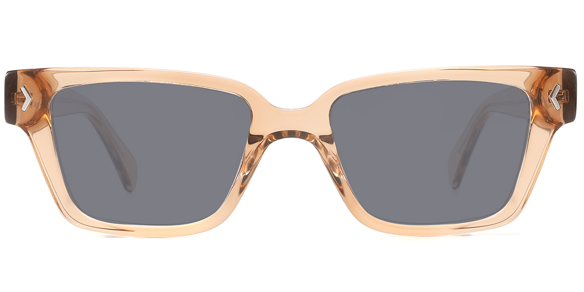 Translucent-Light Brown+Dark Grey Polarized