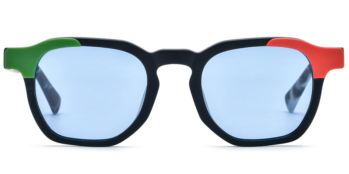 Pattern-Black+Blue Polarized