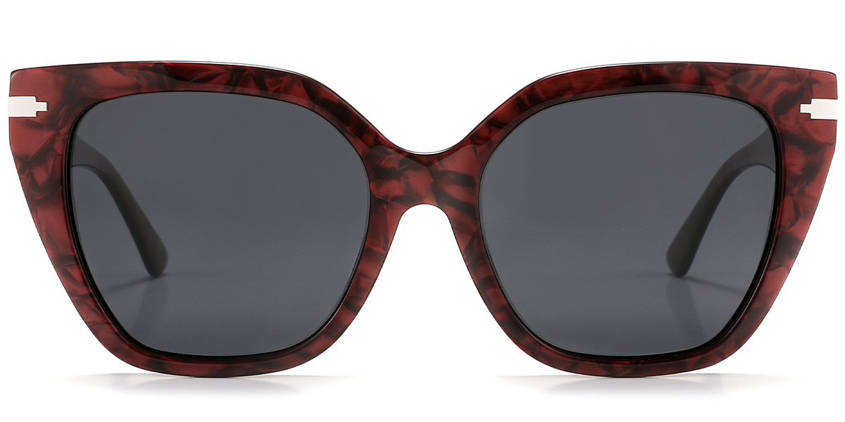 Pattern-Red+Dark Grey Polarized