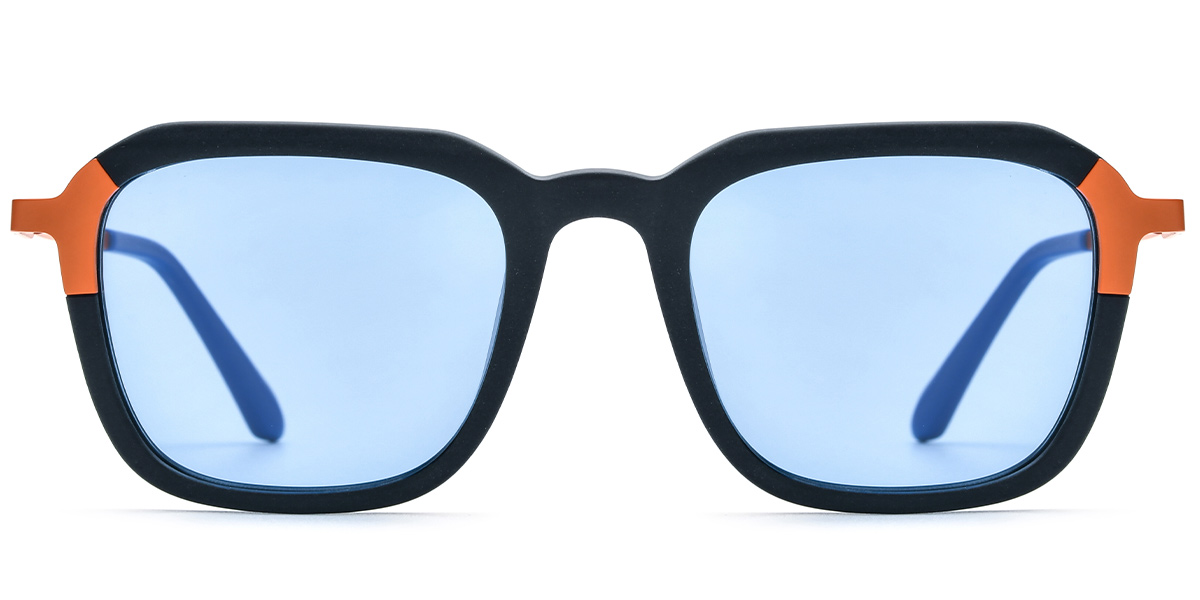 Pattern-Black+Light Blue Polarized