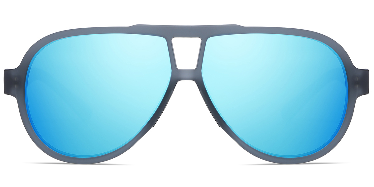 Grey+Mirrored Ice Blue Polarized