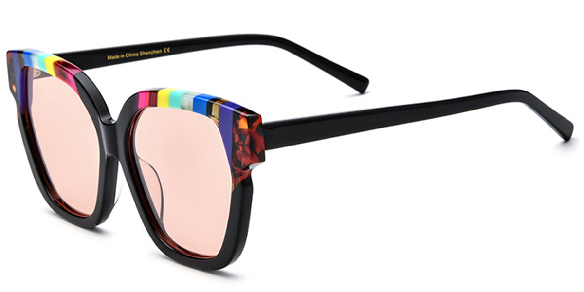 Pattern-Black+Rose Polarized