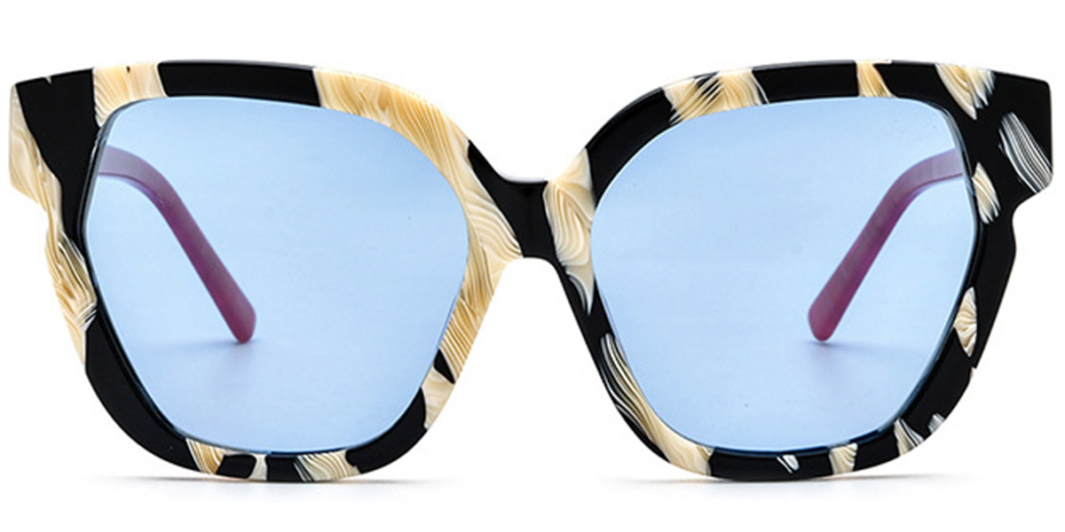 Pattern-White+Blue Polarized