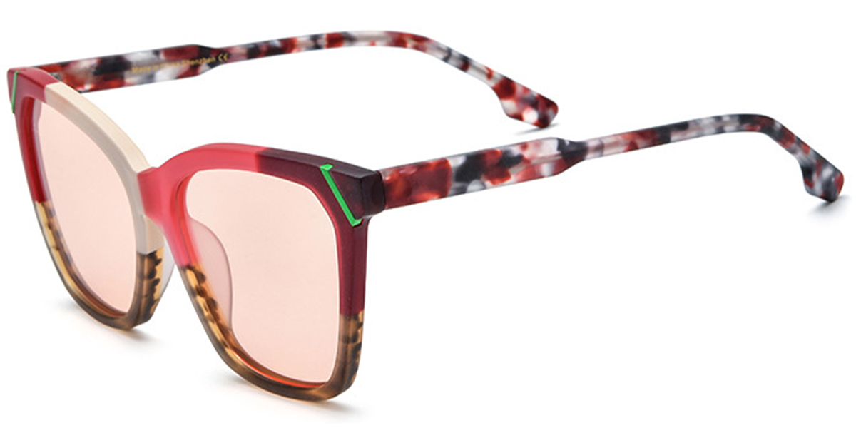 Pattern-Pink+Rose Polarized