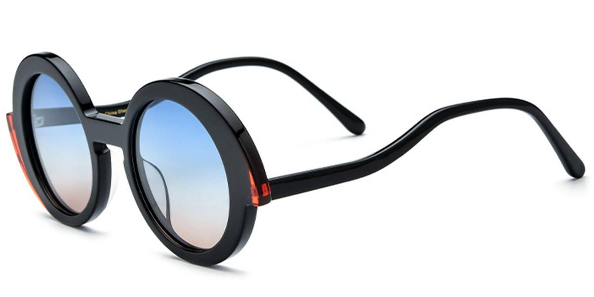 Pattern-Black+Gradient Blue Polarized