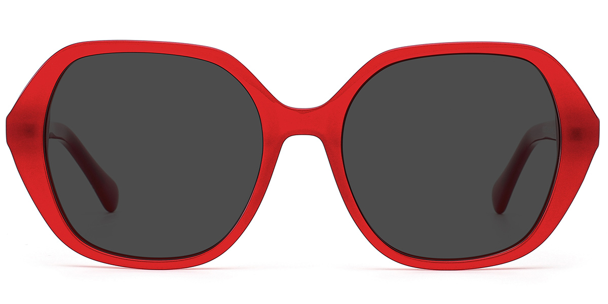 Red+Dark Grey Polarized