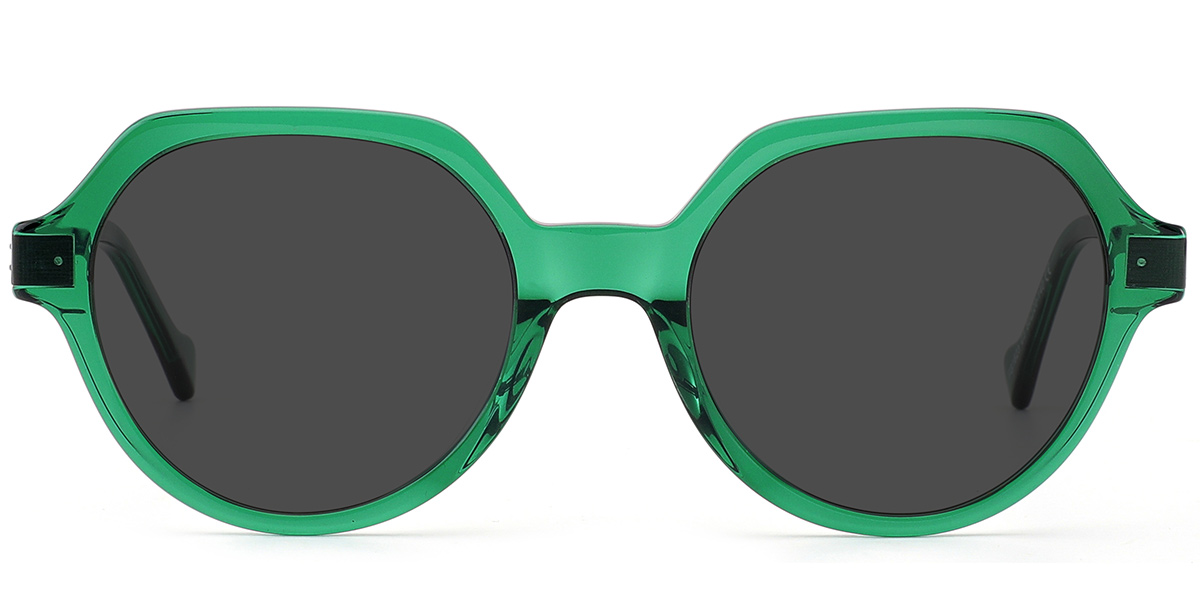 Translucent-Green+Dark Grey Polarized