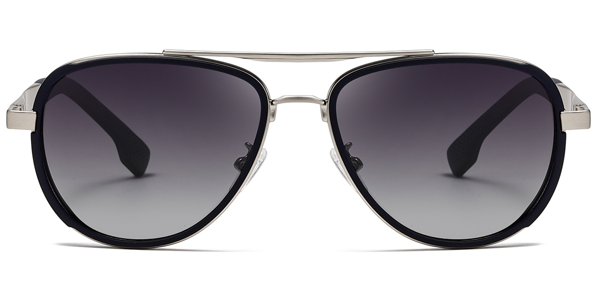 Silver-Blue+Gradient Grey Polarized