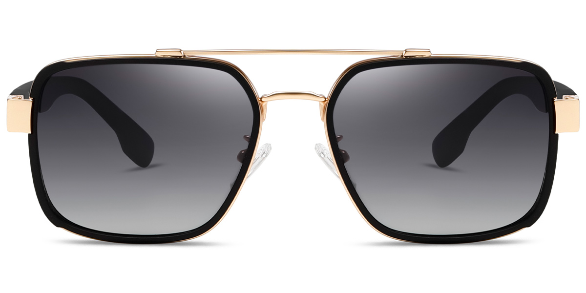 Black-Gold+Gradient Blue Polarized