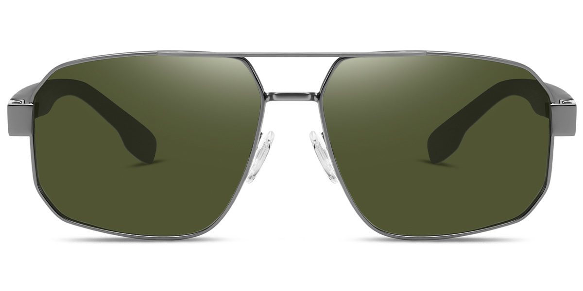 Gun Metal+Dark Green Polarized
