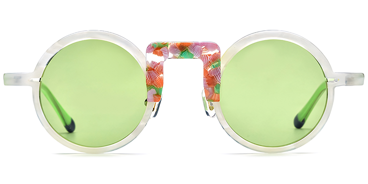 Pattern-Translucent+Green Polarized